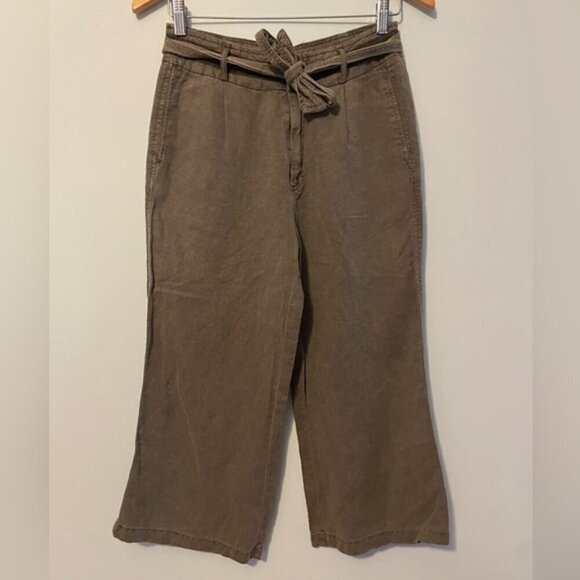 C&C California Linen Blend Pants Size 2 - Picture 2 of 6